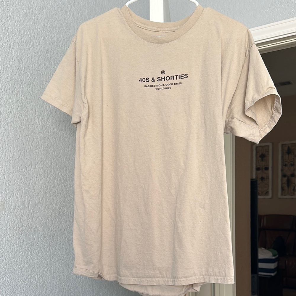 Beige Men's T-Shirt